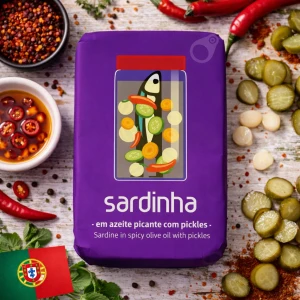 Portugalskie sardynki w oliwie z ogórkiem kiszonym